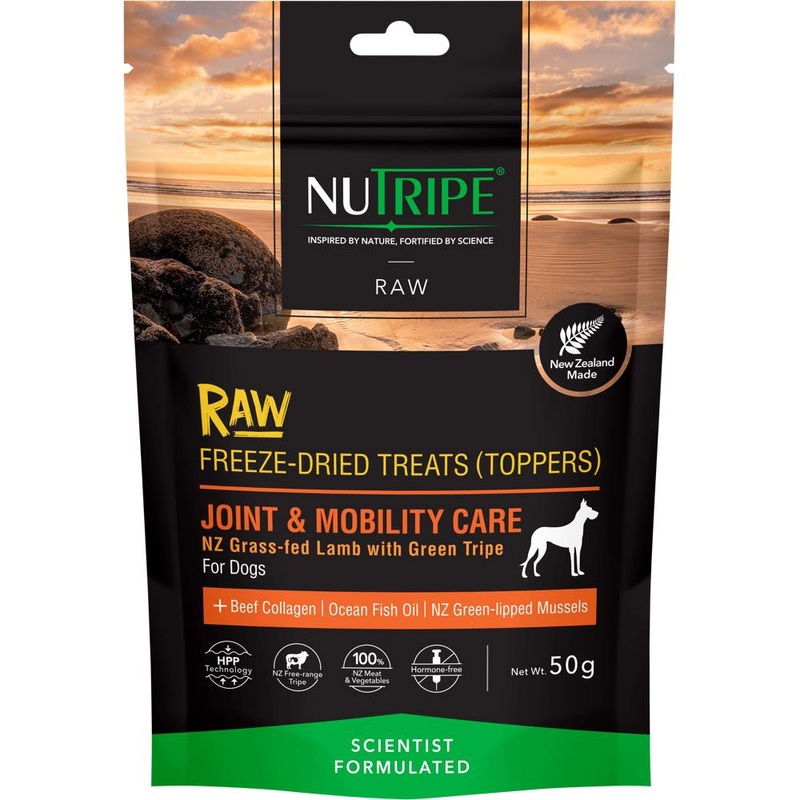 Nutripe Raw Joint & Mobility Care Lamb With Green Tripe Freeze-Dried Dog Treats (Toppers) 50g