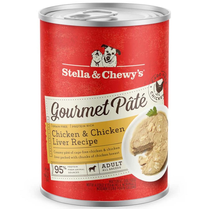 Stella & Chewys Gourmet Pate Chicken & Chicken Liver Recipe Grain-Free Canned Dog Food 12.5oz