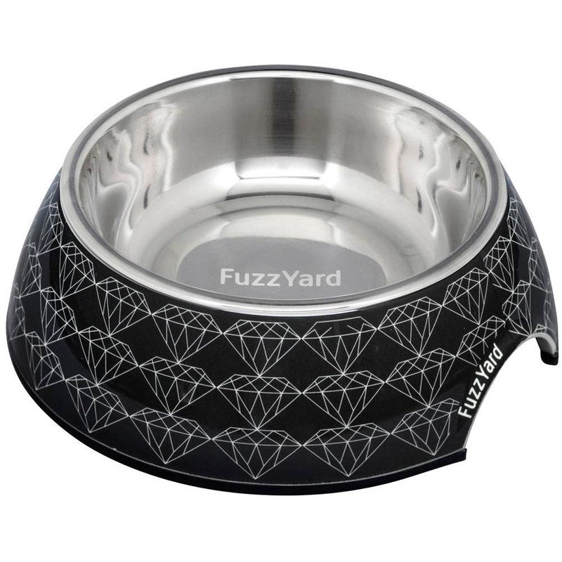 15% OFF: FuzzYard Easy Feeder Dog Bowl (Black Diamond)