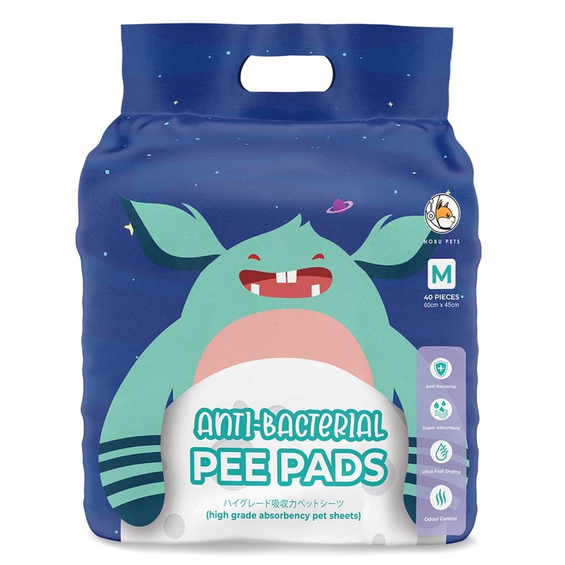 2 for $49.90: Nobu Pets Anti-Bacterial Dog Pee Pads 40pc