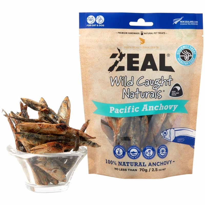 'BUNDLE DEAL': Zeal Wild Caught Naturals Pacific Anchovy Grain-Free Treats For Cats & Dogs 70g