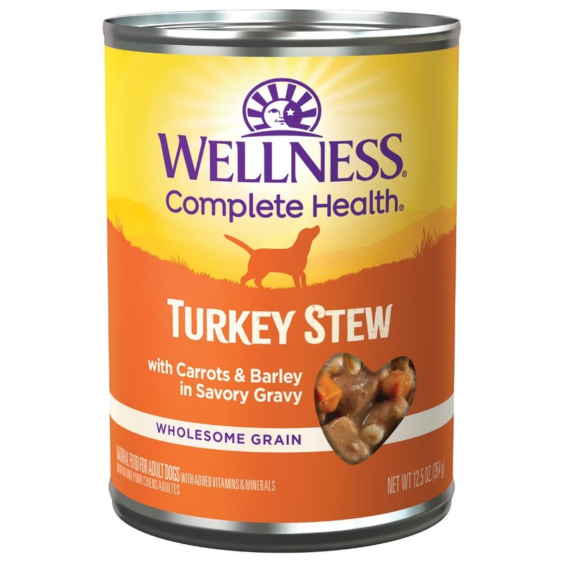 Wellness Complete Health Turkey Stew With Barley & Carrots Canned Dog Food 354g