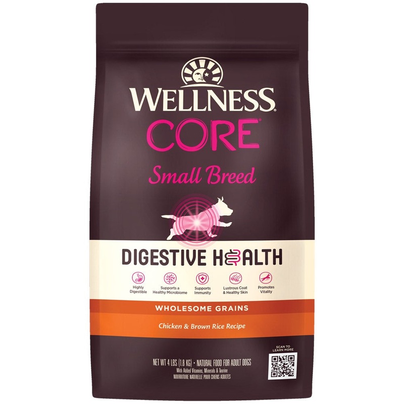 Wellness CORE Digestive Health Chicken & Brown Rice Small Breed Adult Dry Dog Food 12lb