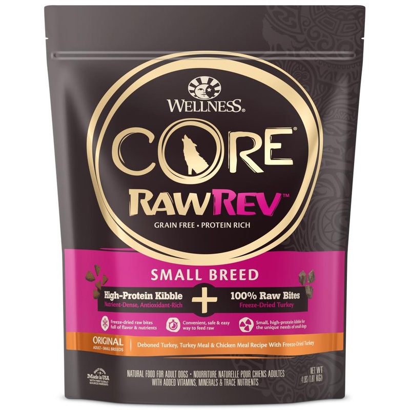 Wellness CORE RawRev Small Breed Adult Grain-Free Dry Dog Food 10lb (Exp Oct 25)