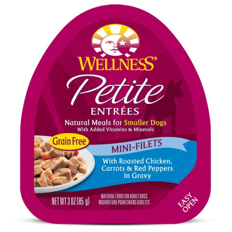 Wellness Petite Entrees Mini-Filets Roasted Chicken in Gravy Grain-Free Tray Dog Food 85g