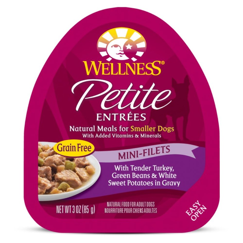 Wellness Petite Entrees Mini-Filets Tender Turkey in Gravy Grain-Free Tray Dog Food 85g