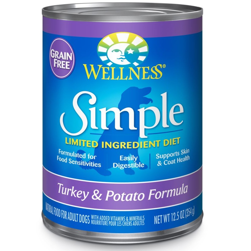 Wellness Simple Grain-Free Turkey & Potato Canned Dog Food 354g