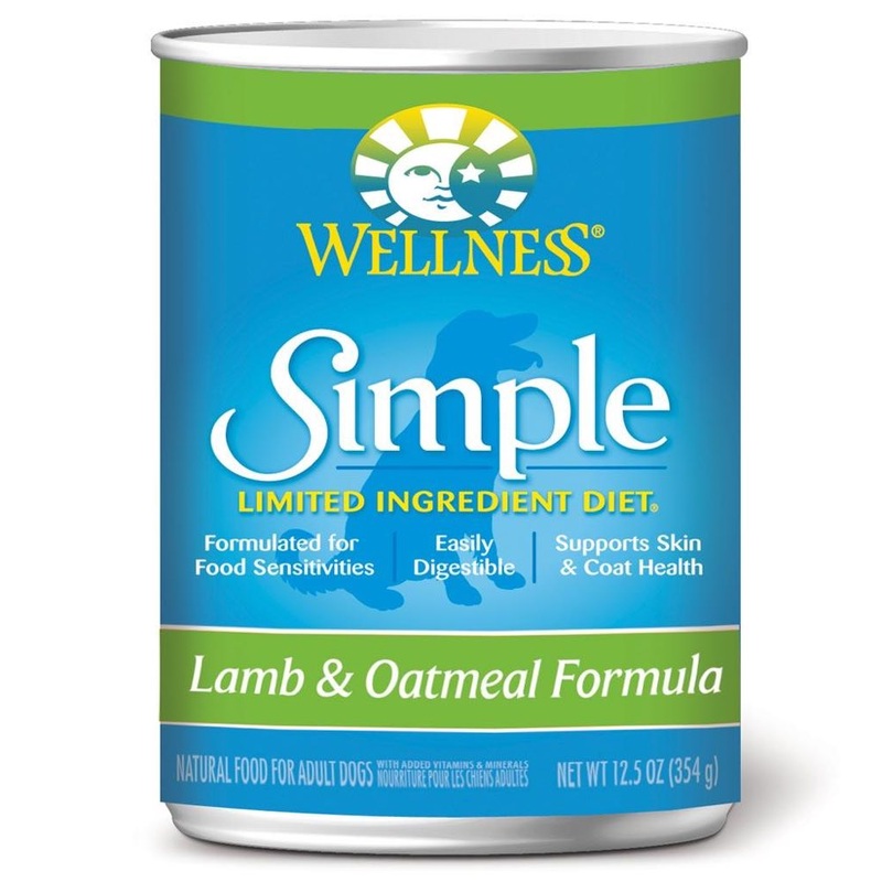Wellness Simple Lamb & Oatmeal Canned Dog Food 354g