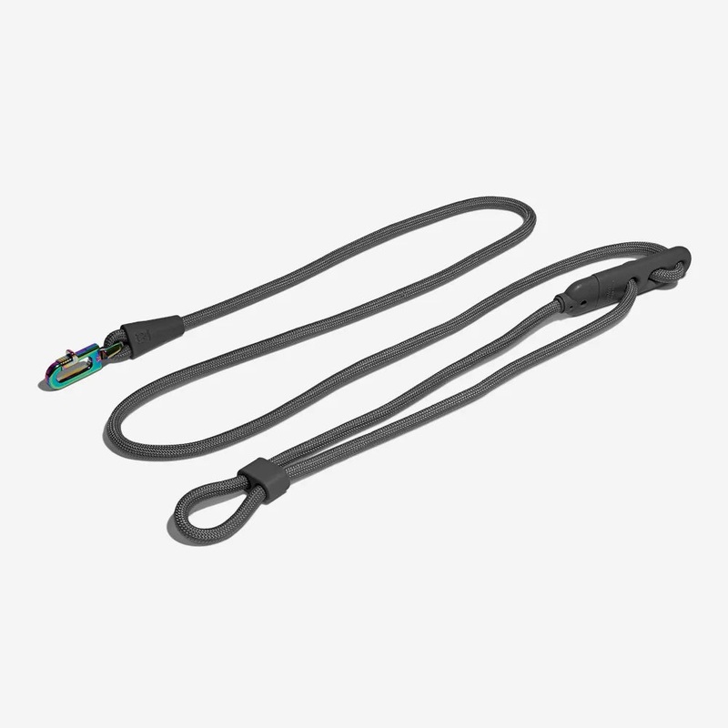 Zee.Dog Titanium Grey Hands Free Rope Dog Leash