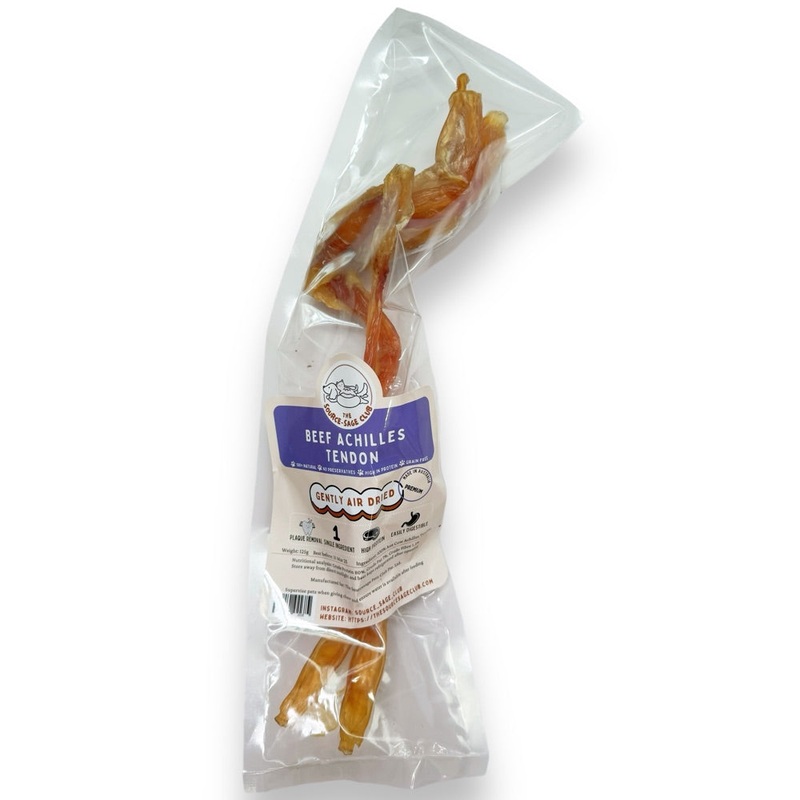 The Source-Sage Club Beef Achilles Tendon Grain-Free Dog Chews 1pc