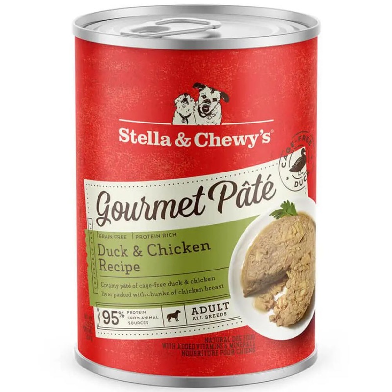 Stella & Chewys Gourmet Pate Duck & Chicken Recipe Grain-Free Canned Dog Food 12.5oz