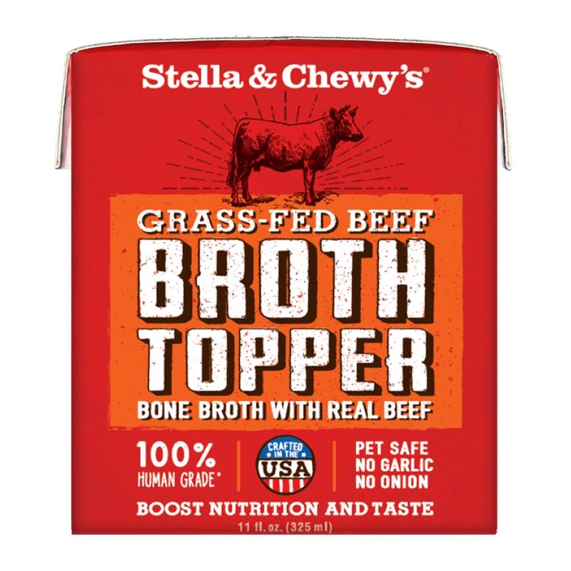Stella & Chewys Grass-Fed Beef Broth Topper Grain-Free Wet Dog Food 11oz