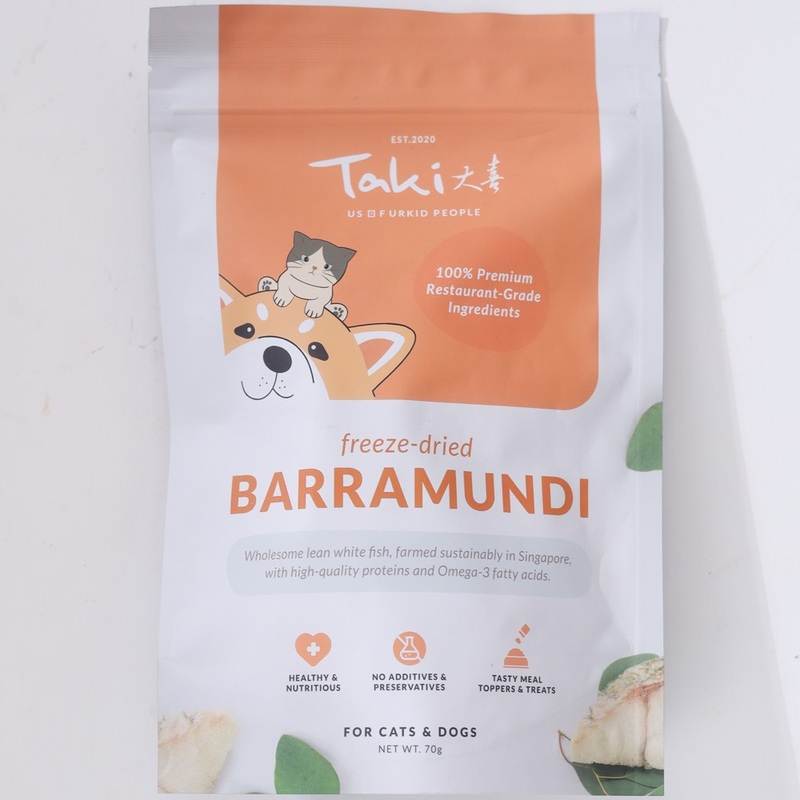 Taki Barramundi Fish Freeze-Dried Treats For Cats & Dogs 70g