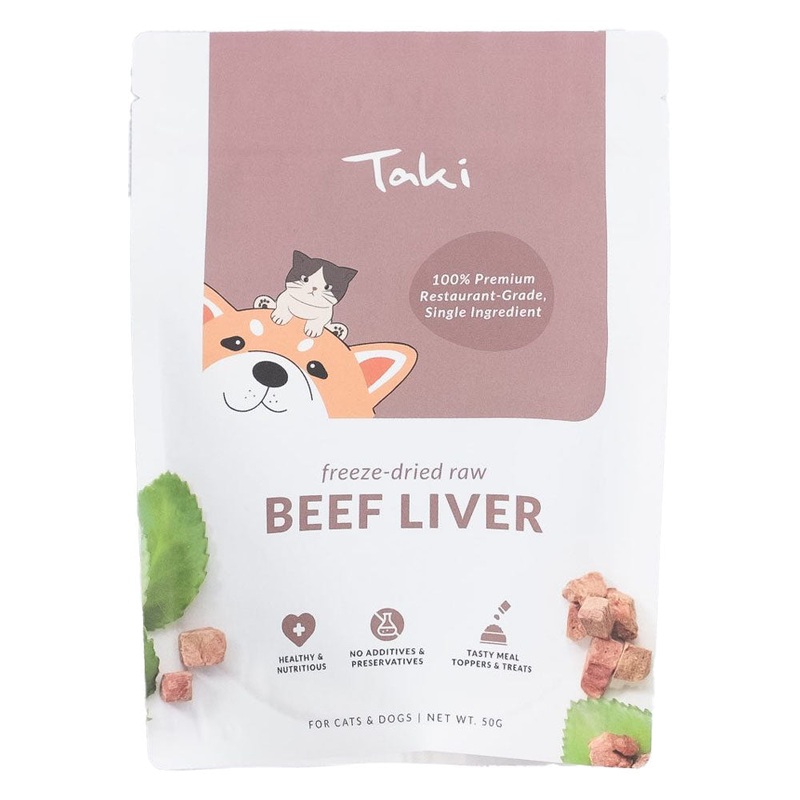 Taki Beef Liver Freeze-Dried Treats For Cats & Dogs 50g