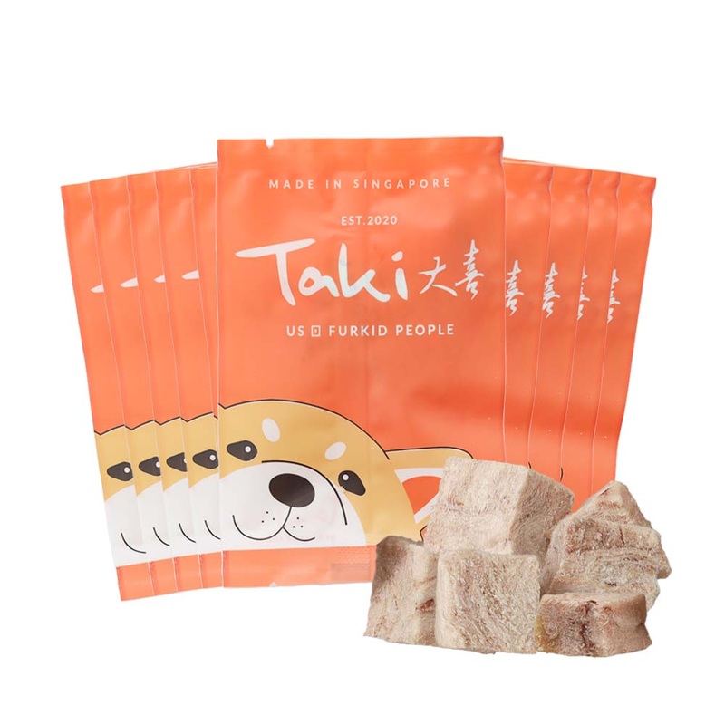 Taki Rabbit Cubes Freeze-Dried Treats For Cats & Dogs (10 Packets) 100g