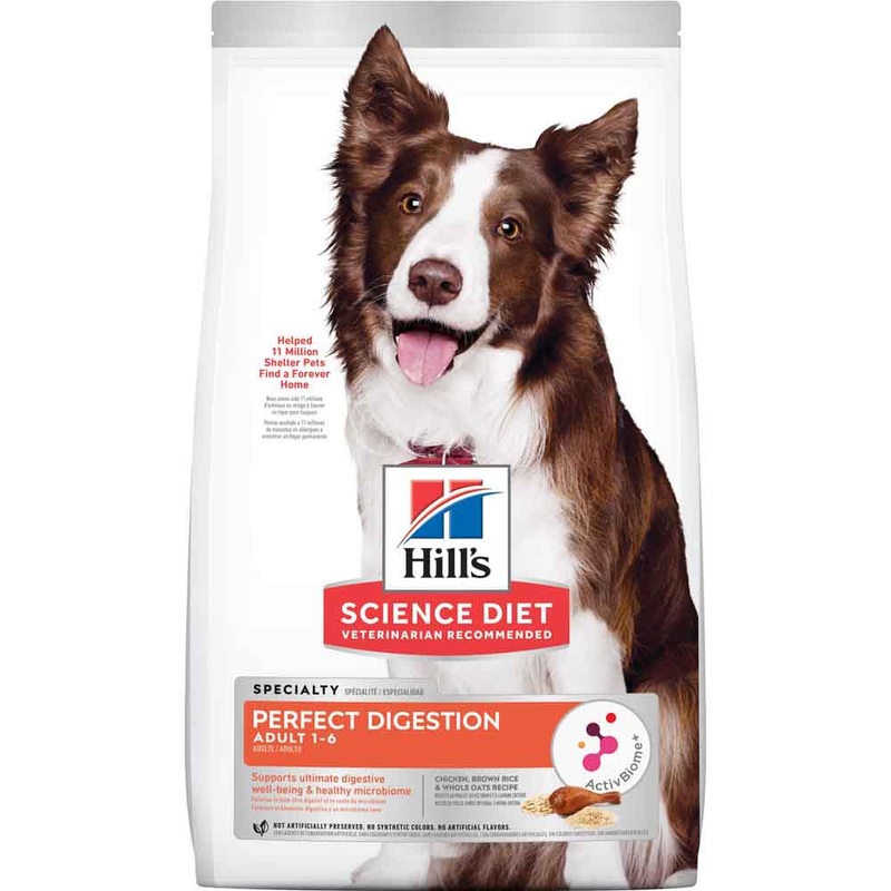 Science Diet Adult Perfect Digestion Chicken, Barley & Whole Oats Dry Dog Food 22lb
