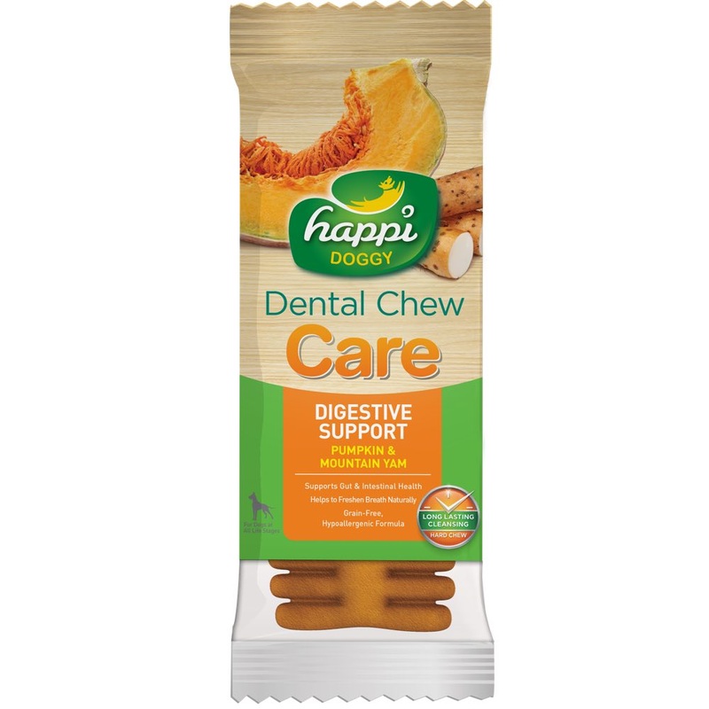 10 FOR $15: Happi Skippi (Doggy) Dental Chew Care Pumpkin & Mountain Yam Digestive Support 25g