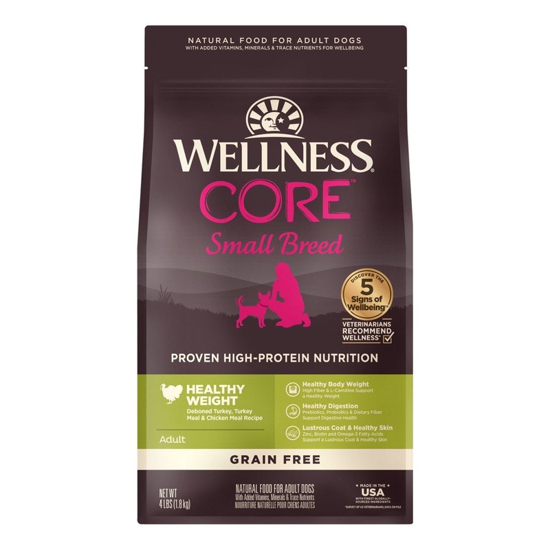 'BUNDLE DEAL/FREE FD TREATS': Wellness CORE Grain-Free Small Breed Healthy Weight Dry Dog Food