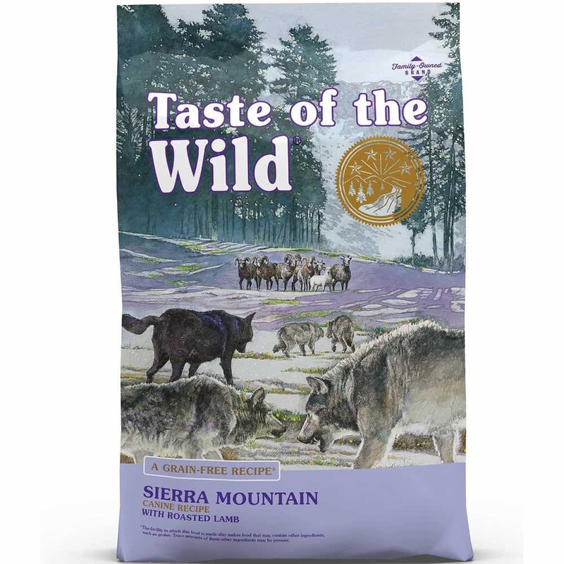 'BUNDLE DEAL/FREE TREAT': Taste of the Wild Sierra Mountain with Roasted Lamb Grain Free Dry Dog Food