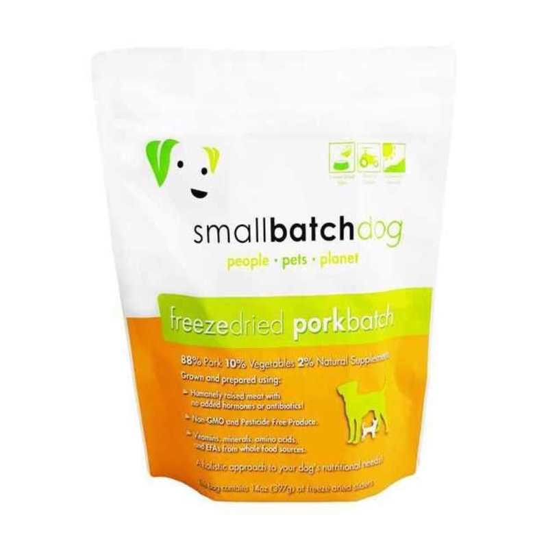 'BUNDLE DEAL': Smallbatch Pork Batch Sliders Freeze Dried Dog Food 14oz
