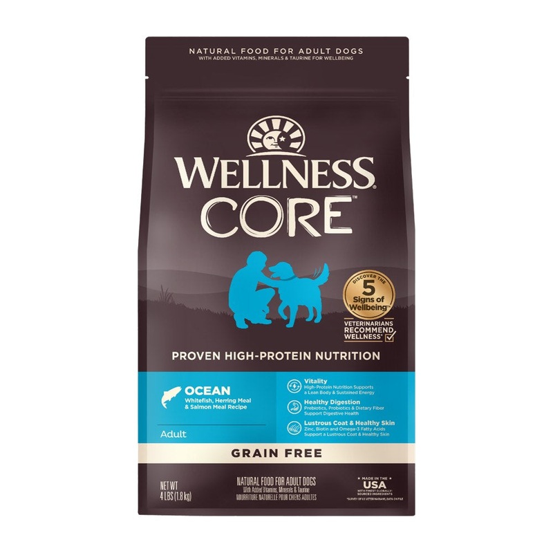 'FREE FD TREATS': Wellness CORE Grain-Free Ocean Dry Dog Food