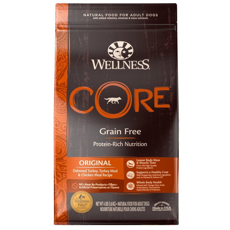 'FREE FD TREATS': Wellness CORE Grain-Free Original Dry Dog Food