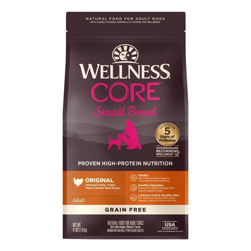 'FREE FD TREATS': Wellness CORE Grain-Free Small Breed Adult Formula Dry Dog Food