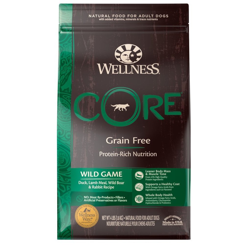 'FREE FD TREATS': Wellness Core Grain-Free Wild Game Formula Dry Dog Food