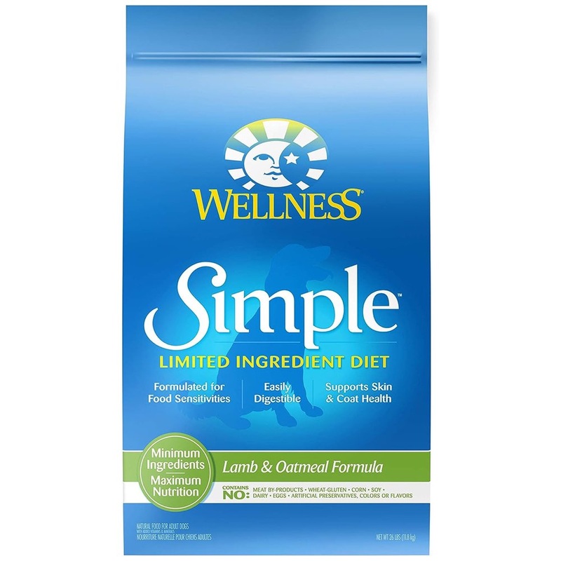 'FREE FD TREATS': Wellness Simple Lamb & Oatmeal Formula Adult Dry Dog Food 26lb