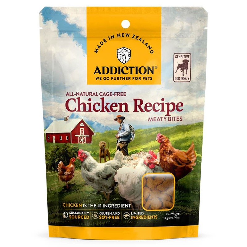 '50% OFF': Addiction Meaty Bites Chicken Grain Free Dog Treats 4oz