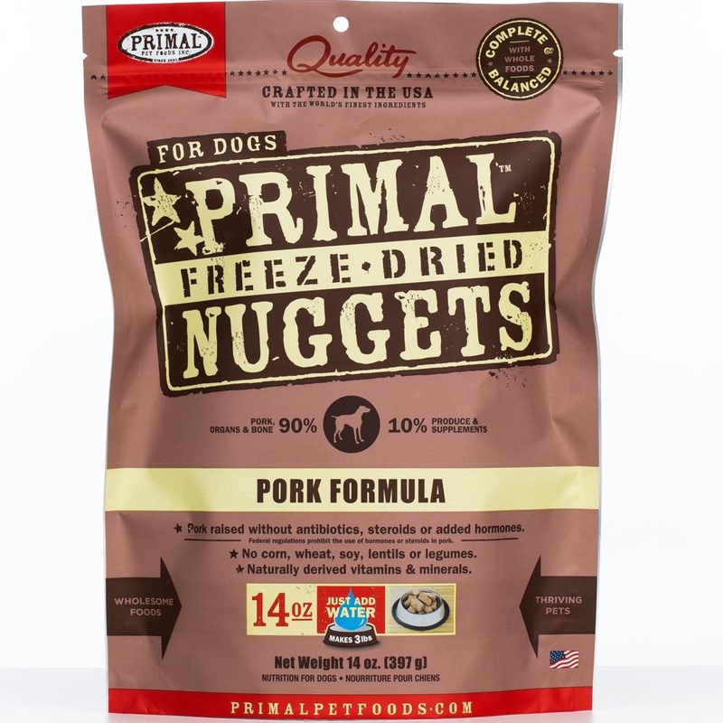 'BUNDLE DEAL (Exp Nov25)': Primal Pork Formula Grain-Free Freeze-Dried Dog Food 14oz