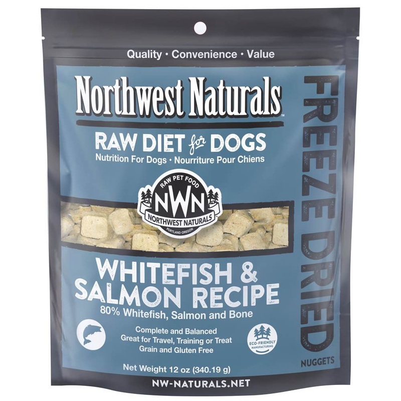 'BUNDLE DEAL': Northwest Naturals Whitefish & Salmon Freeze Dried Raw Diet Dog Food