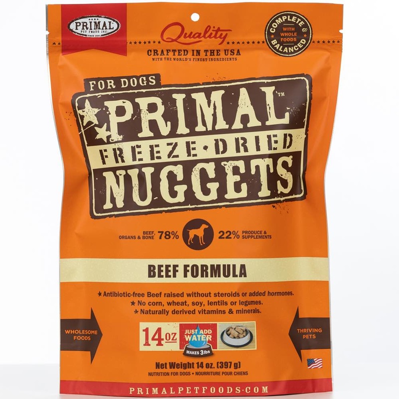 'BUNDLE DEAL': Primal Beef Formula Grain-Free Freeze-Dried Dog Food 14oz
