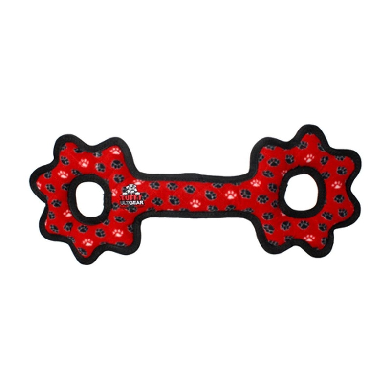 Tuffy Ult Tug O Gear Paw Red