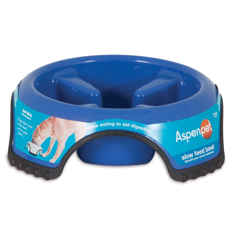 Aspen Skid Stop Slow Feed Bowl LG