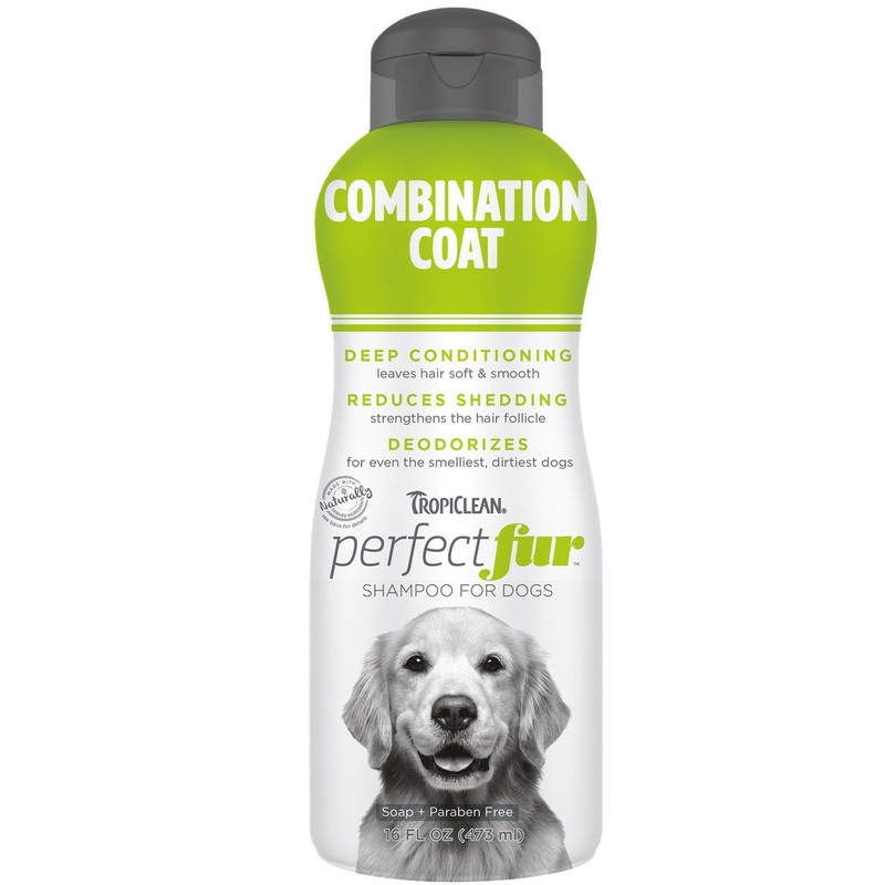 TropiClean PerfectFur Combination Coat Shampoo for Dogs 16oz