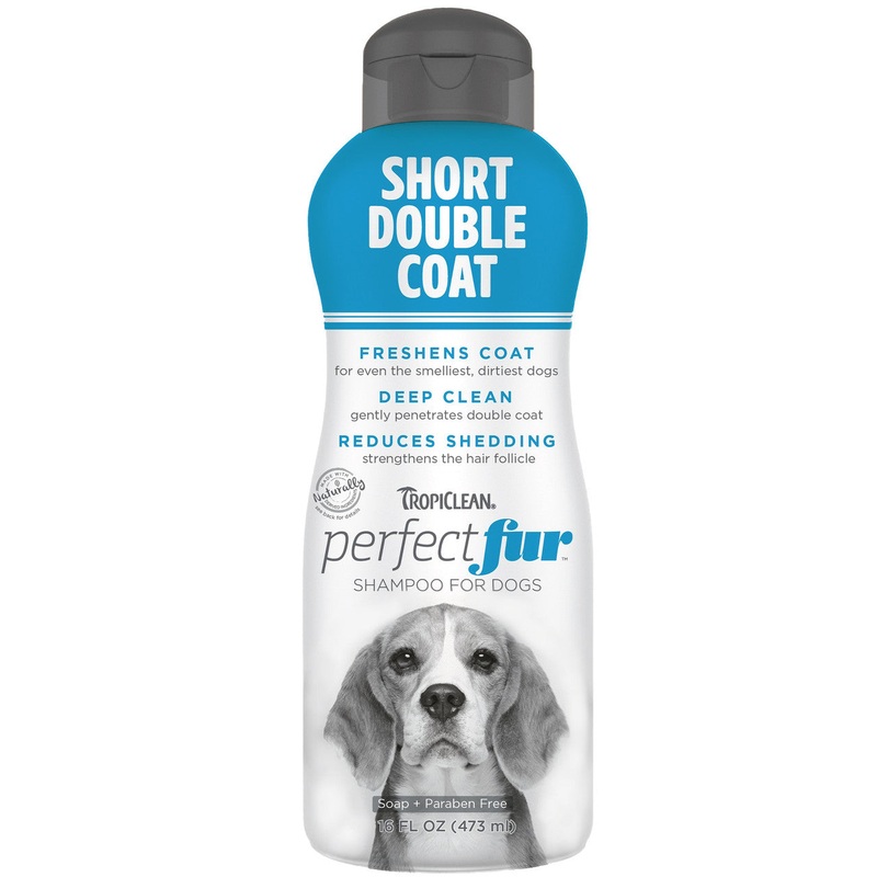 TropiClean PerfectFur Short Double Coat Shampoo for Dogs 16oz
