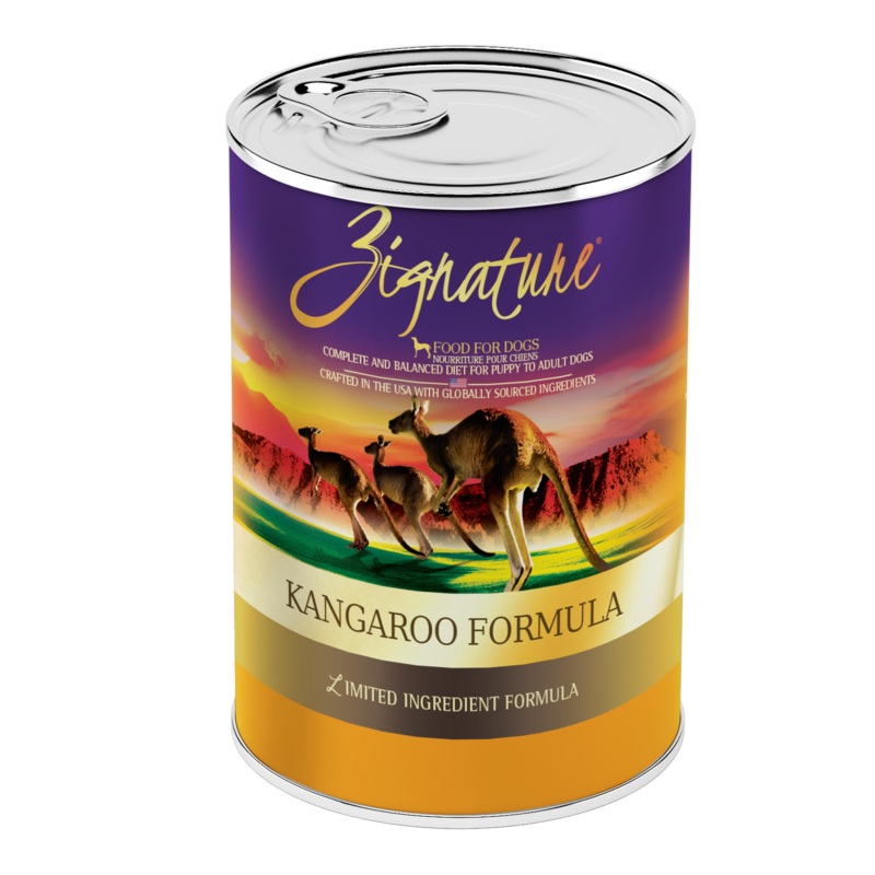 Zignature Kangaroo Formula Dog Food 12/13 oz