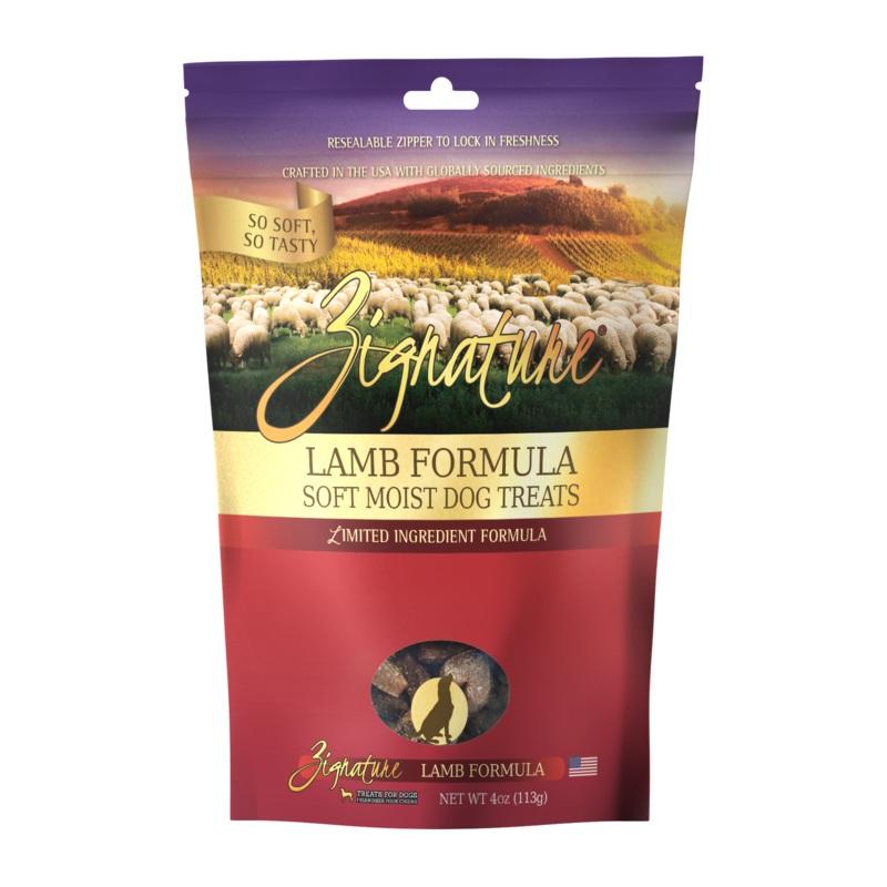 Zignature Lamb Soft Moist Treats For Dog 4 oz