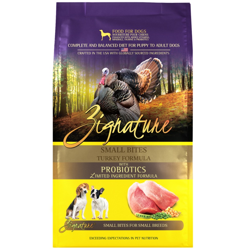Zignature Turkey Formula Small Bites Dry Dog Food 12.5 lb