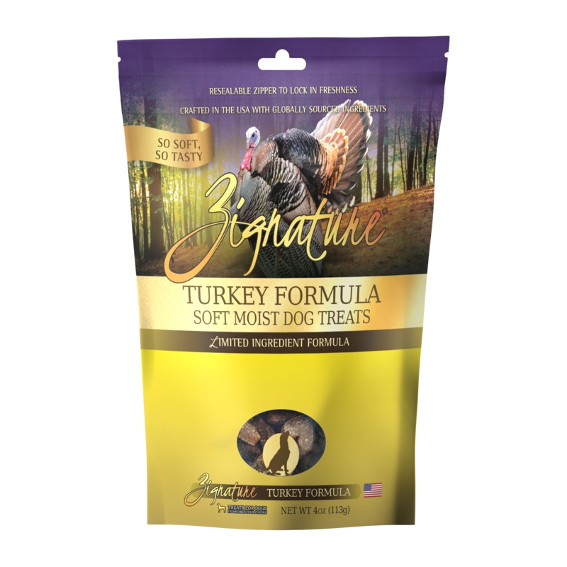 Zignature Turkey Soft Moist Treats For Dog 4 oz