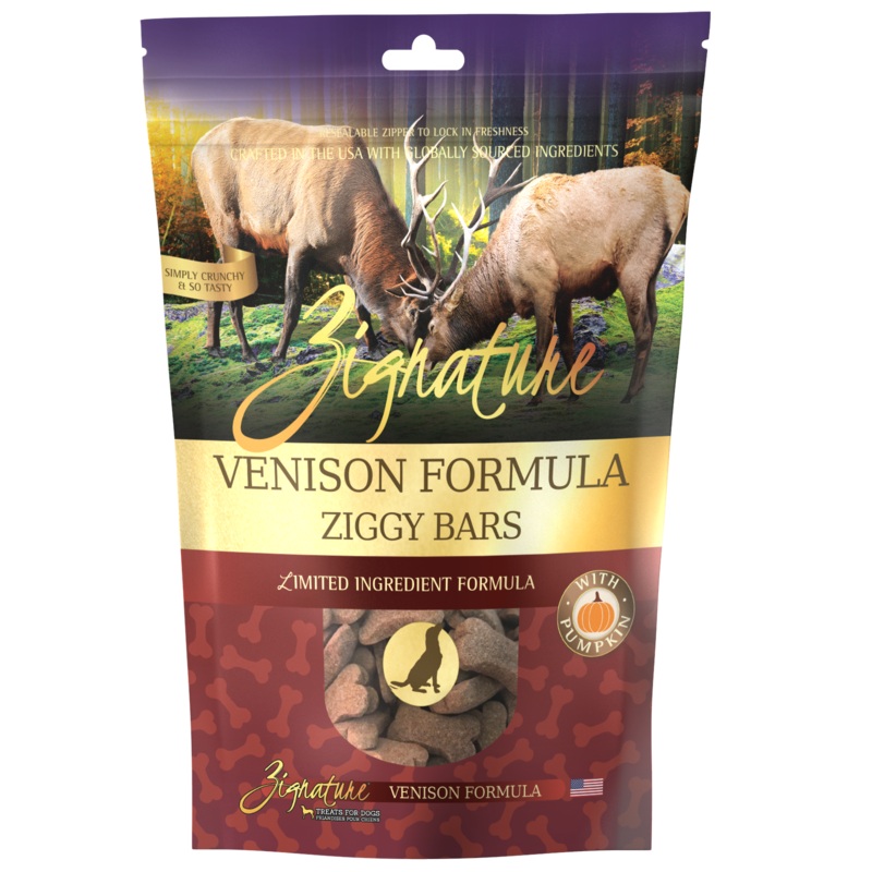 Zignature Venison Formula Biscuit Treats for Dog12 oz