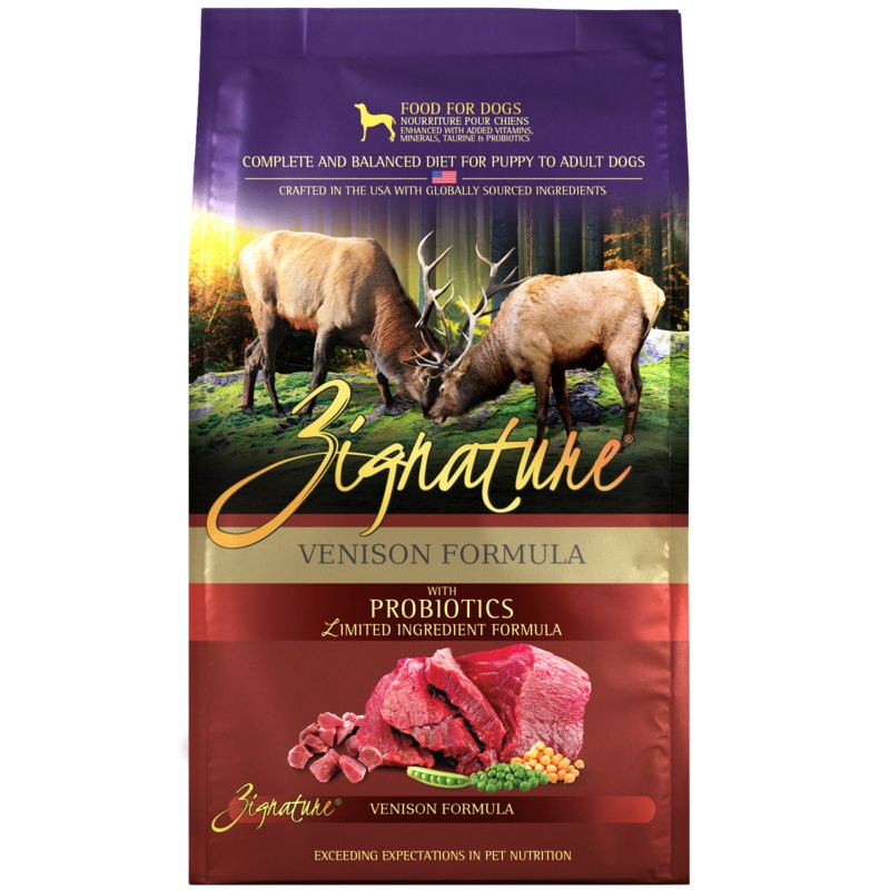 Zignature Venison Formula Dog Food 12.5 lb