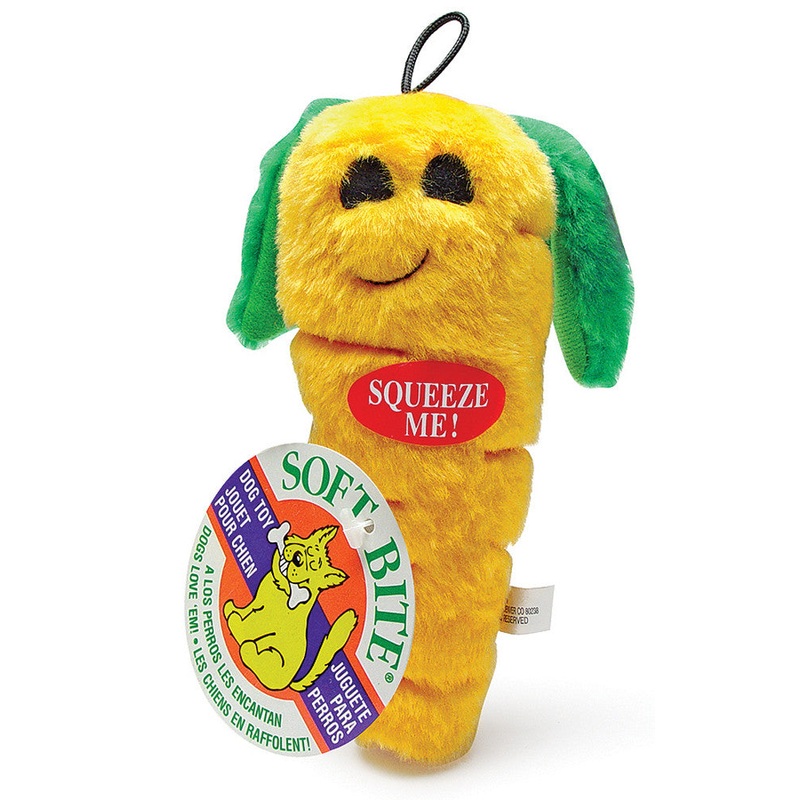 Aspen Carrot with Squeakers Plush Dog Toy MD