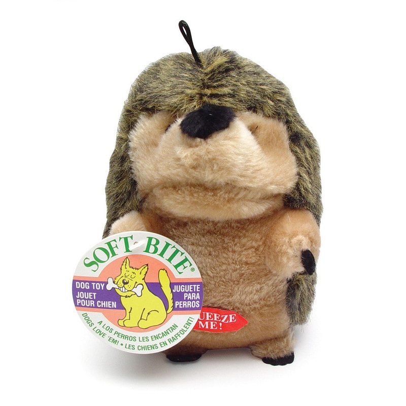 Aspen Grunting Hedgehog Plush Dog Toy Multi-Color LG