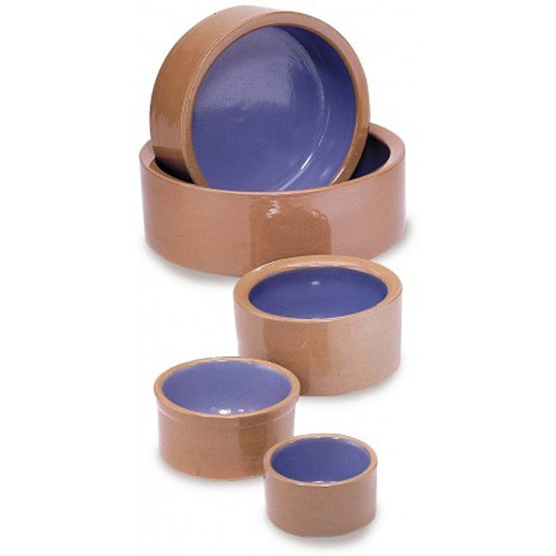 Spot Stoneware Crock Dog Bowl Blue 4.75 in