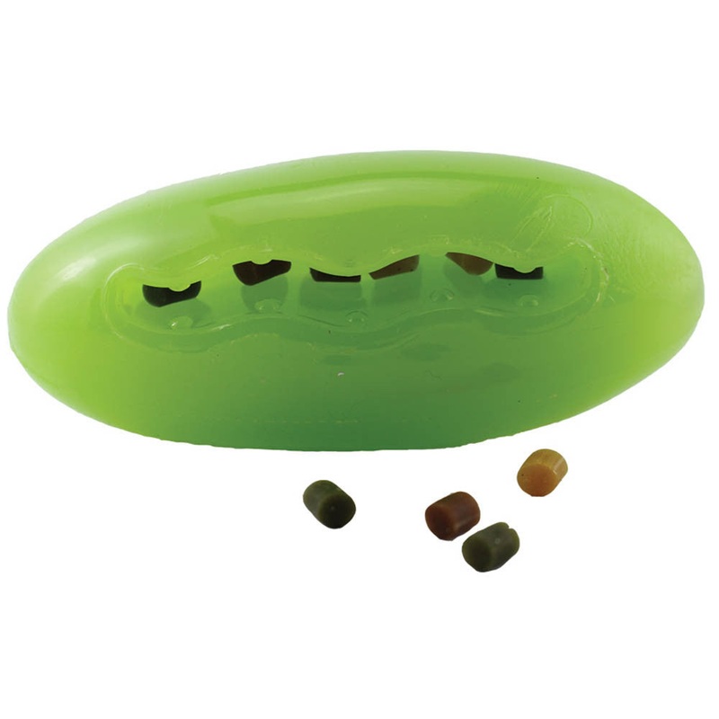 Starmark Pickle Pocket Treat Ball Toy Green One Size