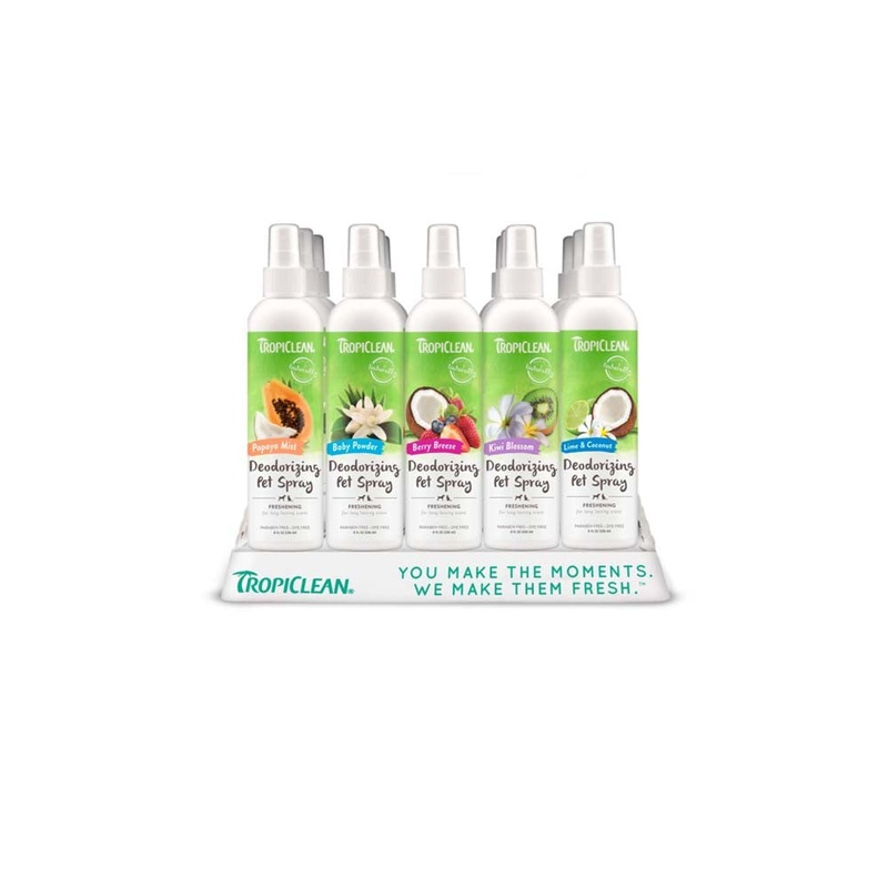 TropiClean 15pc Deodorizing Pet Spray Display