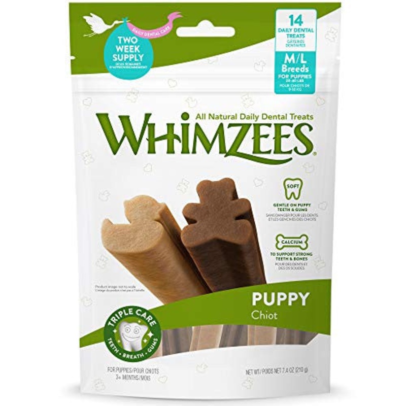 Wellpet Whimzees Puppy M/L Breed Dental Treats 7.5oz {L+1x} 154022