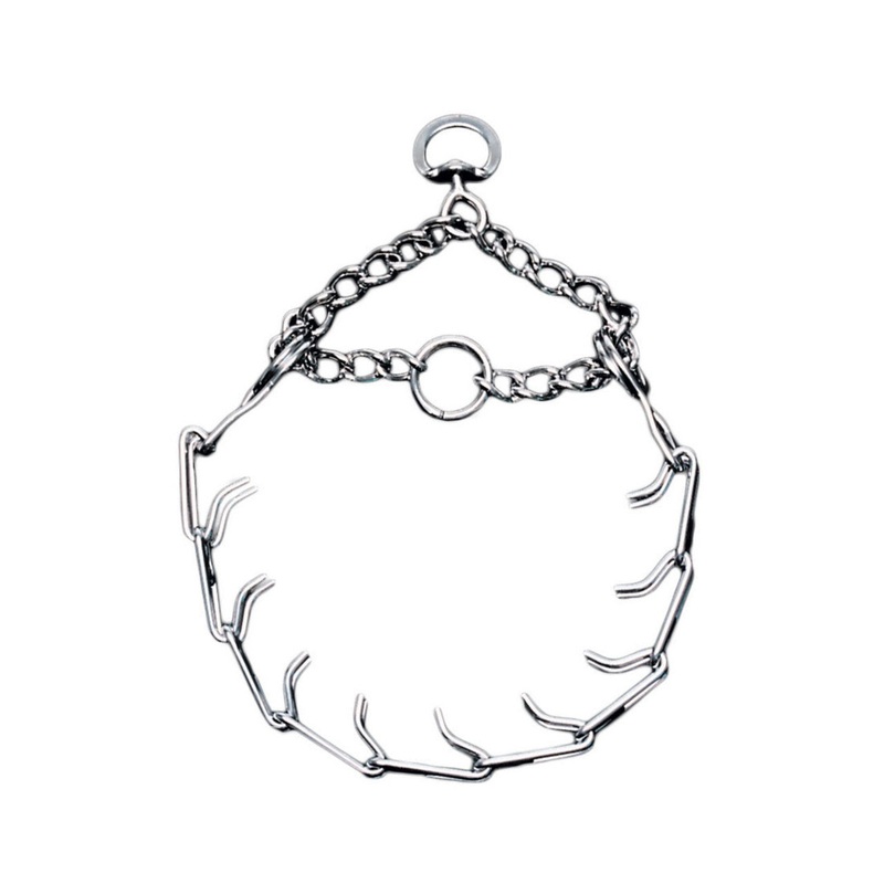 Titan Prong Training Dog Collar Nickel, Chrome 4 mm x 22 in